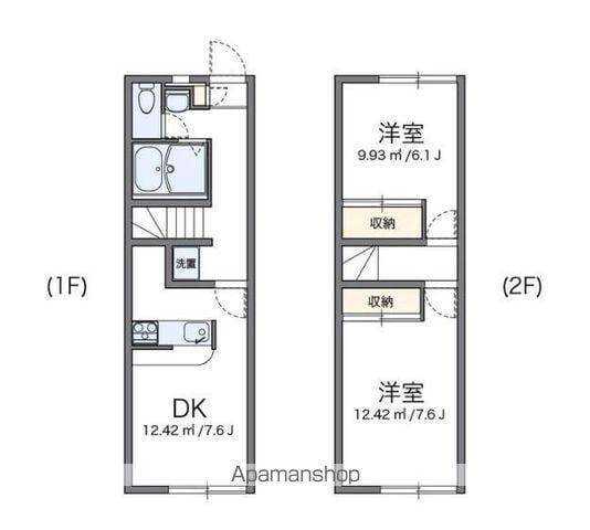 レオパレスルミエール(2DK/1階)の間取り写真