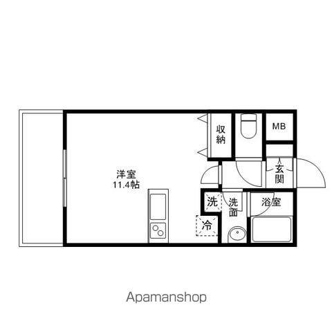サンクレール高井戸(ワンルーム/9階)の間取り写真