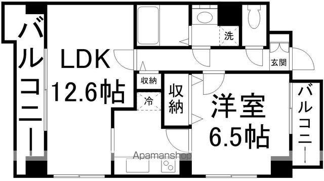 サンヴァーリオ新田駅前Ⅰ(1LDK/1階)の間取り写真