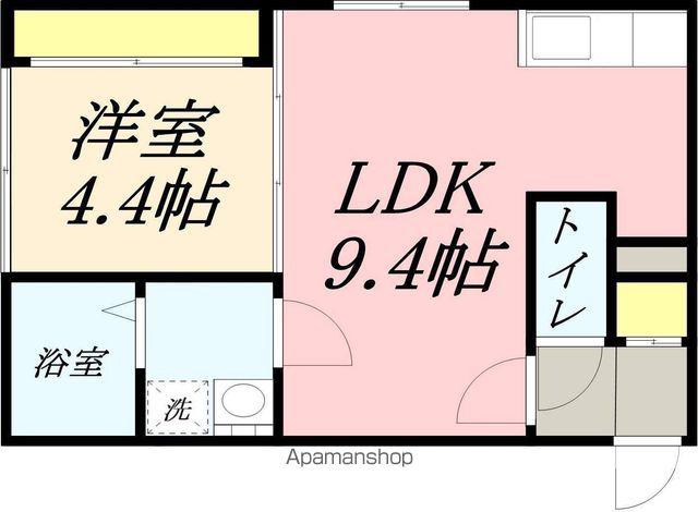 グラード小樽(1LDK/1階)の間取り写真