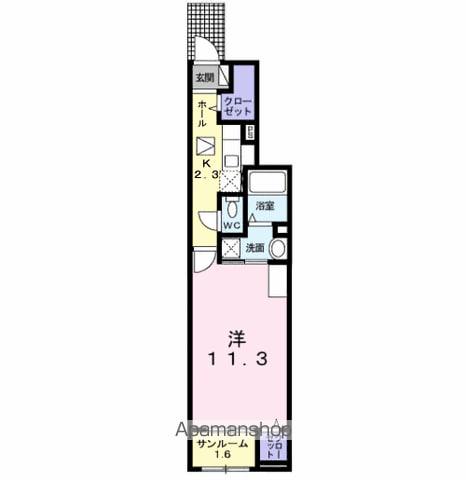 コンフォルト清須(1K/1階)の間取り写真