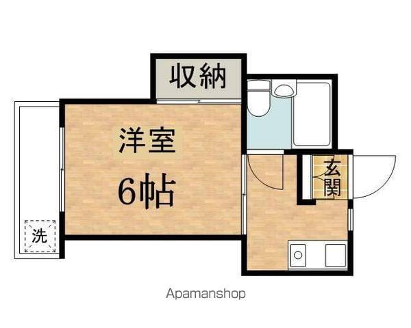 サン・パークビル(1K/3階)の間取り写真