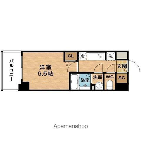 PRESSANCE梅田北ディア(1K/7階)の間取り写真