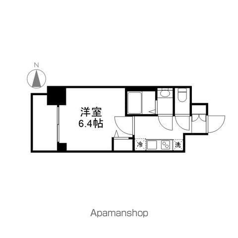 プレサンス吹上駅前エテルノ(1K/2階)の間取り写真