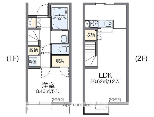 レオネクスト花鳥風月(1LDK/1階)の間取り写真