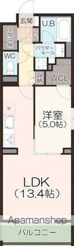 グラーツ F(1LDK/1階)の間取り写真