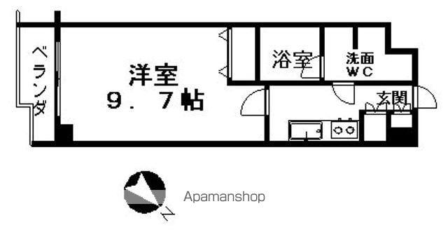 パシフィックコート目黒南(1K/1階)の間取り写真