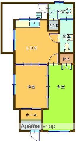 第二比嘉アパート(2DK/1階)の間取り写真