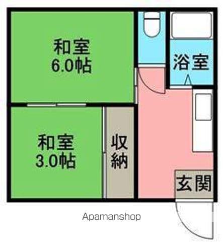 セイワコーポ(2DK/1階)の間取り写真