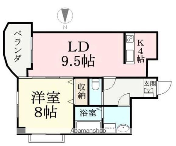ステラコート(1LDK/3階)の間取り写真
