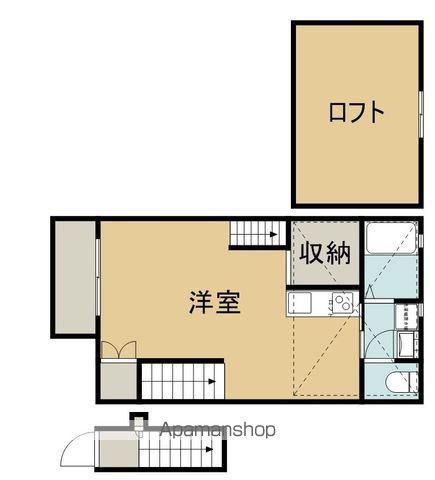BOB HOUSE(ワンルーム/2階)の間取り写真