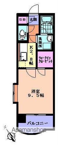 メゾン・ド・マルシェ(1K/6階)の間取り写真