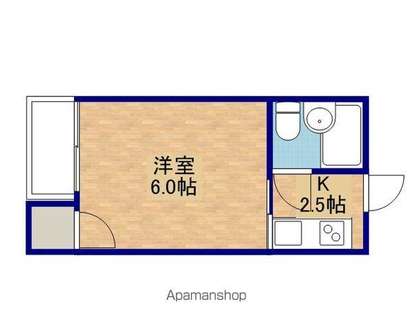 第3もんじビル(1K/3階)の間取り写真