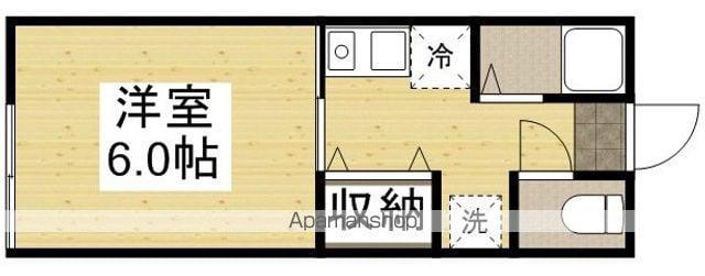 コーポ下伊福3(1K/2階)の間取り写真