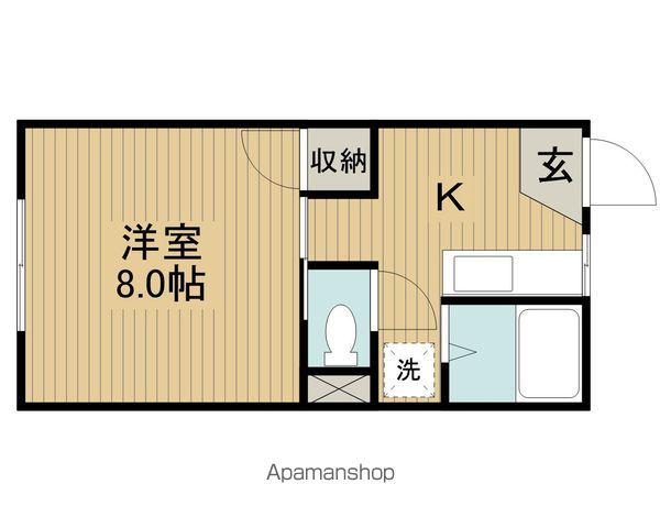 フォーブルタケウチ(1K/2階)の間取り写真