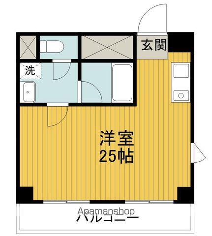 ループ北町(ワンルーム/2階)の間取り写真