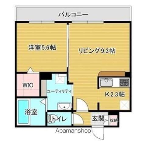 レジデンス北野ヒルズⅡ(1LDK/4階)の間取り写真