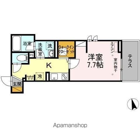 アルメール大久保(1K/1階)の間取り写真
