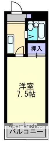 協明社ビル(1K/2階)の間取り写真