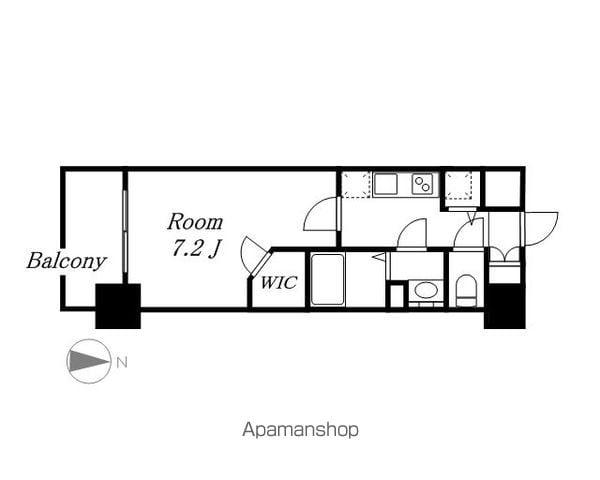 プレサンス名古屋グロウ(1K/3階)の間取り写真