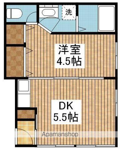 フタバピーチ(1DK/1階)の間取り写真