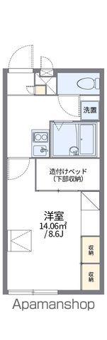 レオパレスしんでん(1K/2階)の間取り写真