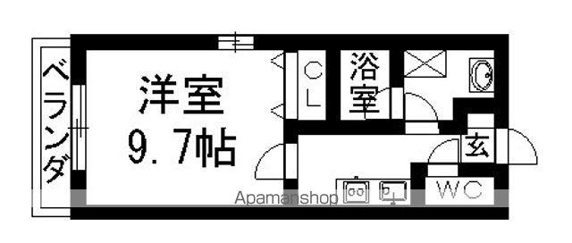 アーバンフィールド(1K/1階)の間取り写真