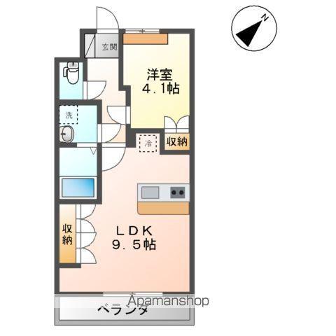 レガシー(1LDK/2階)の間取り写真