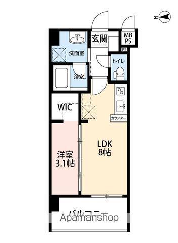 ラ シック長丘(1LDK/2階)の間取り写真