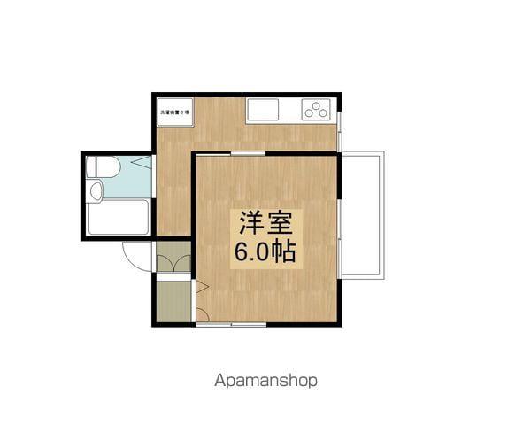 シャルマンひらの(1K/1階)の間取り写真