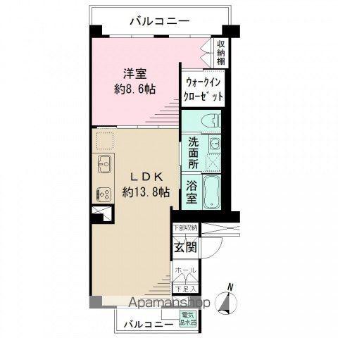 NEOALES MIDORIMACHI(1LDK/3階)の間取り写真