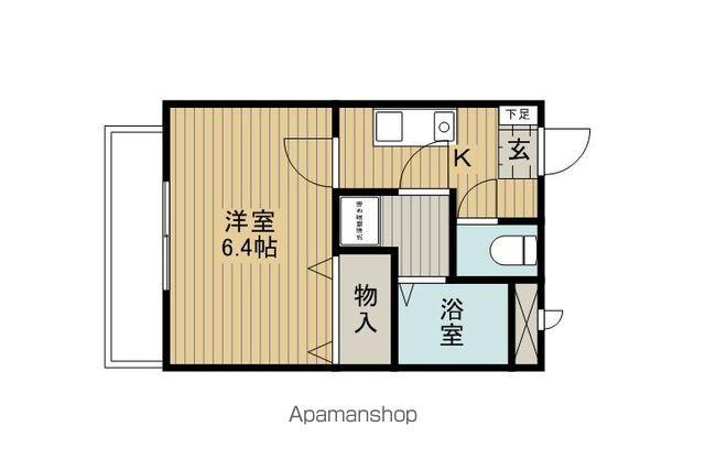 ラッキーシティーハウス(1K/3階)の間取り写真
