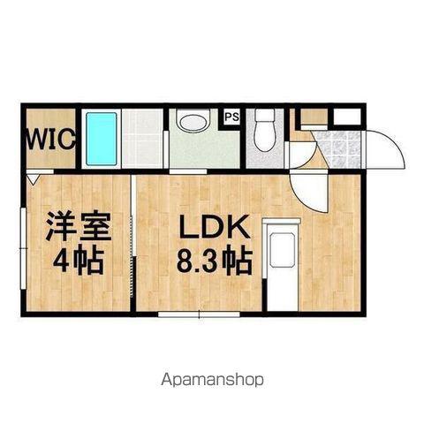 LIEN KITAHIROSHIMAⅢ(1LDK/1階)の間取り写真