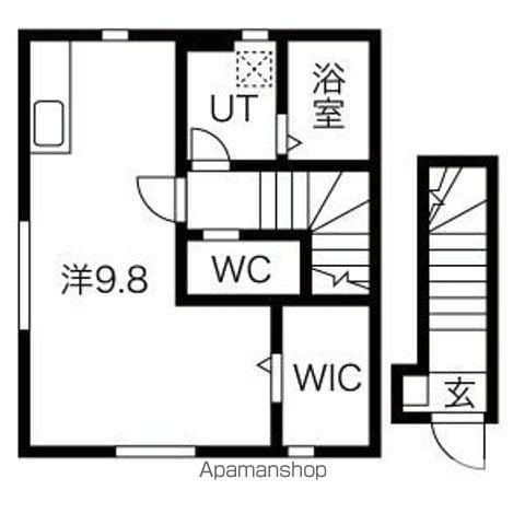 ル・メイユール東宮野目A棟(ワンルーム/2階)の間取り写真