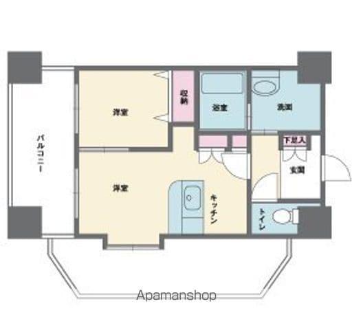 HF西新宿レジデンスウエスト(1DK/8階)の間取り写真