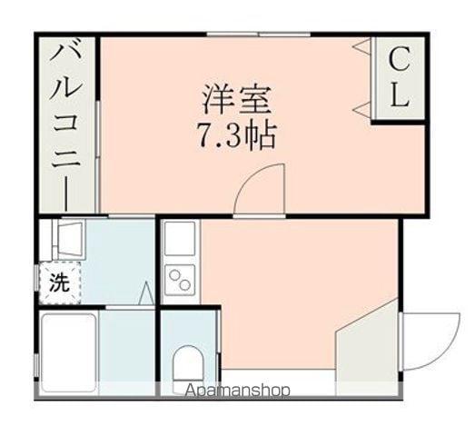 サイエンス吉富(1K/2階)の間取り写真