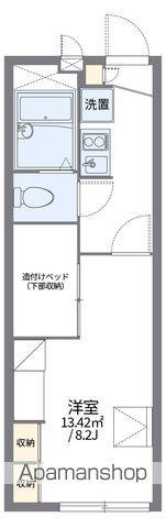 レオパレスシャンテ(1K/2階)の間取り写真