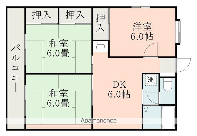 メゾンつづき(3DK/2階)の間取り写真