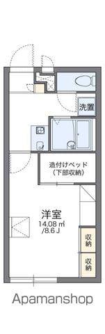 レオパレスソフィア B(1K/1階)の間取り写真