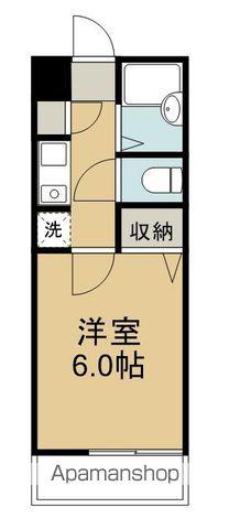 グリーンフォレストあさみ(1K/2階)の間取り写真