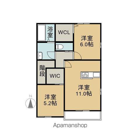 リゼットⅡ(2LDK/2階)の間取り写真