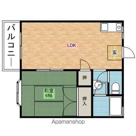 アンシャンテ壱番館(1LDK/1階)の間取り写真