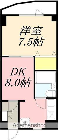 ビラミカエル(1DK/2階)の間取り写真