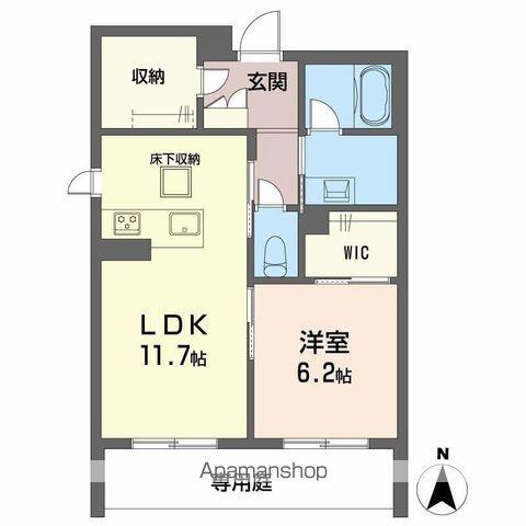 K&Jフォレストライト(1LDK/1階)の間取り写真