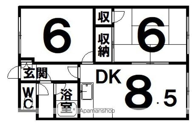 コーポ相馬(2DK/1階)の間取り写真