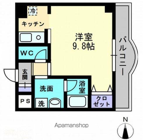 LUMIERE(1K/6階)の間取り写真