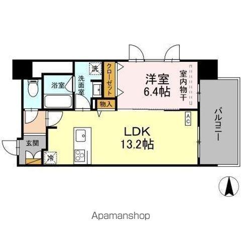 THE REJUVEPORT KISARAZU(1LDK/11階)の間取り写真