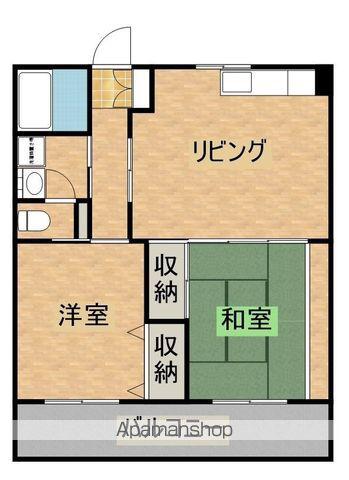 カマクラコーポ(2DK/2階)の間取り写真