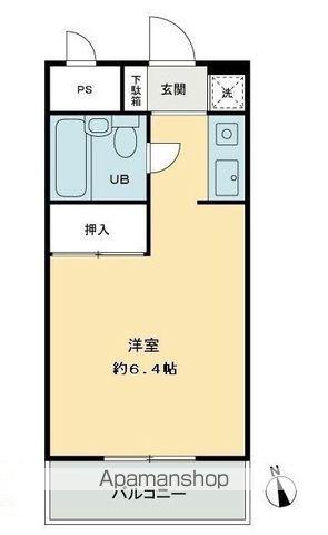 メゾンド西宝町(ワンルーム/2階)の間取り写真
