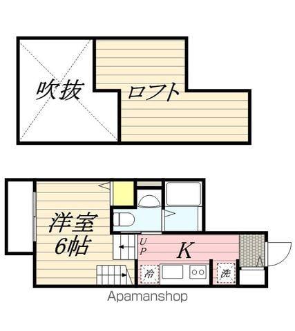 キーファ唐原(ワンルーム/2階)の間取り写真